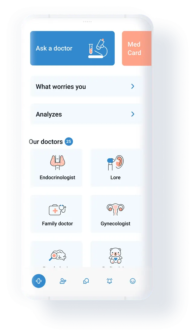 Home — ask a doctor, or open the med card